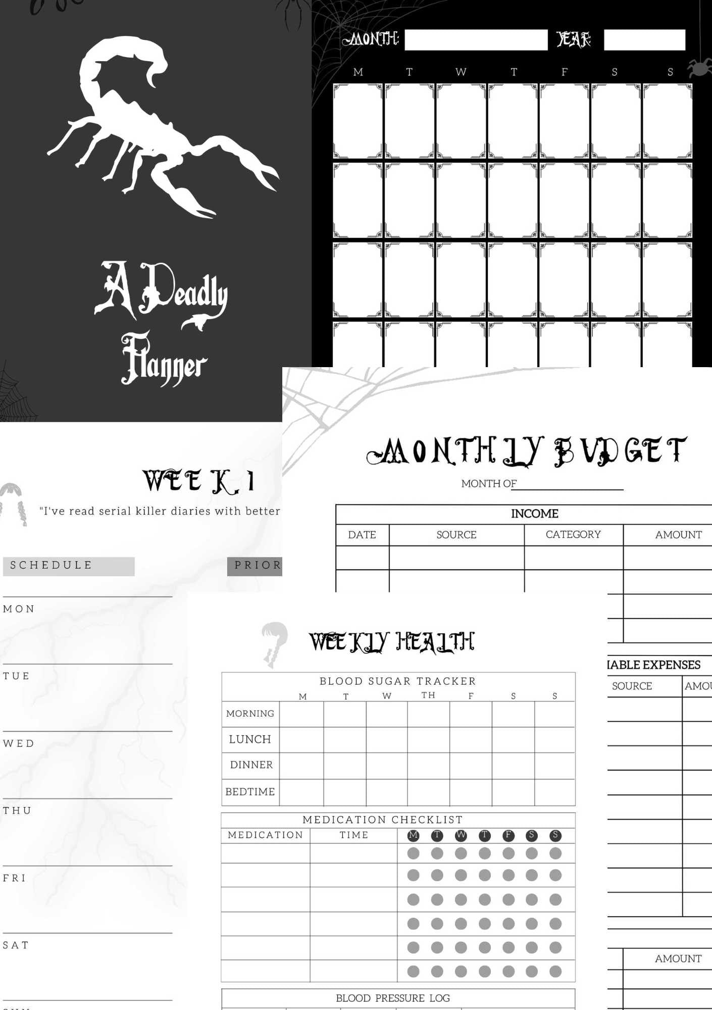 A Deadly Planner - Digital